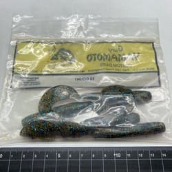 818328 Gary Yamamoto 6 Inch Jumbo Gloves 4 214 Smoke Blue Black Gold Flk Conditi - Thumbnail 3