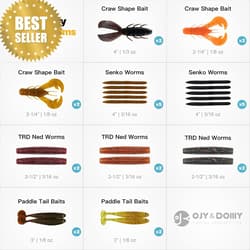 Bass Fishing Lures Kit Swimbait Plopper Chatterbait Crankbait Soft Baits Box - Thumbnail 5