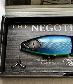 Roman Made Negotiator Guardian Blue Limited Color Swimbait Lure New in Box - Thumbnail 2