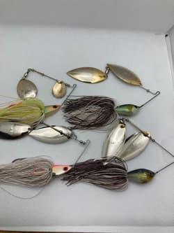 Evergreen SR Mini Flash Delta Force Spinnerbait 4 pcs Used, Repaired Skirts - Thumbnail 4