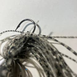 Evergreen D Zone Spinnerbait Double Blade Silver Black Metal Used - Thumbnail 7