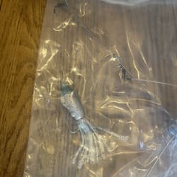 9” Umbrella Rig 4 Arm 11” With 5.5” Squid (9)  8/0 Mustad New Pkg Blue/pink Pep - Thumbnail 4