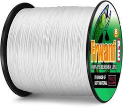 NEW Frwanf Fishing Line 8-Strand Braided PE Line 1000m Size 7 White for - Thumbnail 3