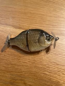 Butchgill Silver Skin Custom Crappie Fish Lure, Limited Edition Used - Thumbnail 1