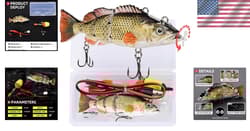 4” Multi-Jointed Robotic Fishing Lure - USB Rechargeable, Super Realistic Action - Thumbnail 2