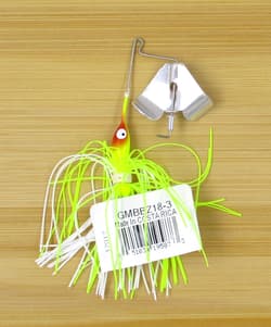 (12) Strike King BIN 1/8 Oz. Chartreuse/White Buzz Baits Buzzbait GMBBZ18-3 New - Thumbnail 2