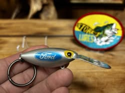 Vintage Storm Pre Rapala Rattle Tot Ford Motors Advertisement Bass Fishing Lure - Thumbnail 7
