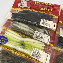 Big Bite Baits Bass Plastics Creature Bait Senko Chunk Worm Grubs (24 Bag Lot!) - Thumbnail 2