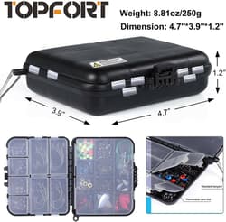 TOPFORT 187pcs Fishing Accessories Kit - Thumbnail 1