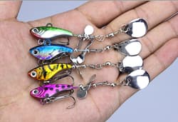 4PCS Metal VIB Fishing Lures 11g 8.8cm Spinnerbait Spoon Jigs Artificial Swim - Thumbnail 1