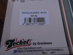 Teckel Maxqueaker Squeaky Buzzbait 1/2oz. 003 White Squeaky Dolphin - Thumbnail 3