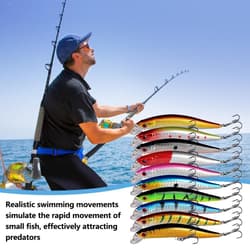 10 Color Lure Plastic Hard Bait Biomimetic False Bait Accessories; Lure O2W0 - Thumbnail 4