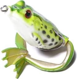 Topwater Frog Lure Set - 5 Realistic Weedless Soft Swimbaits for Bass Fishing - Thumbnail 4
