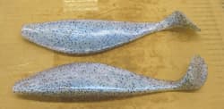 9" Shad Paddle Tail Swimbait great for Umbrella Rig 6 Cnt. Bag Blue Pearl Pepper - Thumbnail 1