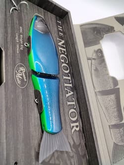 LIMITED Roman Made Negotiator from Japan Glide wood swimbait rare lure NIP HTF 9 - Thumbnail 10