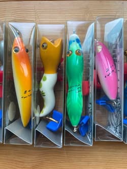 Hatleys Zodiac Lure Set, Vintage 1994, Wooden Balsa, Missing Dog Case - Thumbnail 8