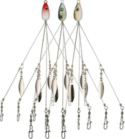 3 Pack Alabama Rig 5 Arms 4 Blades Umbrella Rig Fishing 21.5Cm Fish Lures Bait - Thumbnail 1