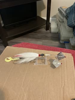 HUGE 13 INCH DOUBLE BLADED BUZZBAIT. BASS, NORTHERN PIKE, MUSKIE/ MUSKY. - Thumbnail 1