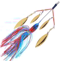 5PCS Spinnerbait Fishing Lure Buzzbait 22.6g Blade Bait Spoon Rubber Skirt Bass - Thumbnail 9