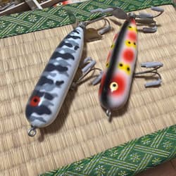 Old Heddon Magnum Torpedo Gray Wakame Small Set of 2 - Thumbnail 1