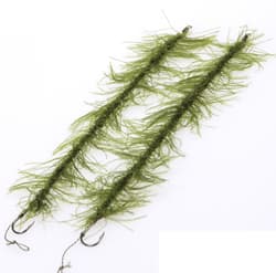 2xSeaweed Line Weed Hair High Carbon Stainless Steel 6# Hook Fishing Accessories - Thumbnail 1