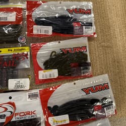 Bass Fishing Soft Plastics Lot (39) Yum Zoom Strike King Keitech 6th Sense - Thumbnail 21