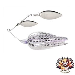 NEW Keitech Baby T-Bone Spinnerbait Double Willow DW 3/8oz #528 Purple Pearl - Thumbnail 1