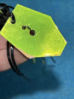 Large Original Chatterbait Black Green And Yellow Fishing Lure - Thumbnail 5