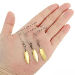 40Pcs Fishing Spinnerbait Wire w/ Medium Willow Leaf Blade - Thumbnail 2
