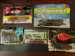 36 Packs of Soft Plastics for Bass - Variety of Brands, Colors, and Types. - Thumbnail 2