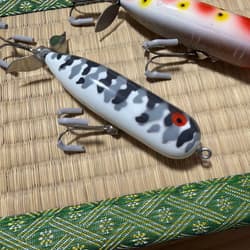 Old Heddon Magnum Torpedo Gray Wakame Small Set of 2 - Thumbnail 5