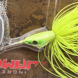 Lot Of 2 Megabass Jamaica Boa (SP-C) Full Chartreuse Buzzbait Topwater - Thumbnail 2