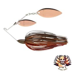 NEW Keitech Baby T-Bone Spinnerbait Double Willow DW 1/2oz #511 Green Pumpkin - Thumbnail 1