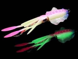 2PCS Soft Silicone Jig Fishing Lure Glow Hook 60g Worm Swimbait Saltwater Bait - Thumbnail 2