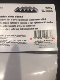 YUM YUMbrella 7” 5-Wire Umbrella Rig - Alabama Rig for Bass Fishing - Thumbnail 2