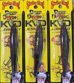 Ct. of 3 Strike King KVD 300D Series Deep Diving Jerkbait 4.75" 3/5 oz Depth 11' - Thumbnail 2