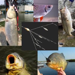 3 Pack Alabama Rig 5 Arms 4 Blades Umbrella Rig Fishing 21.5Cm Fish Bait - Thumbnail 6