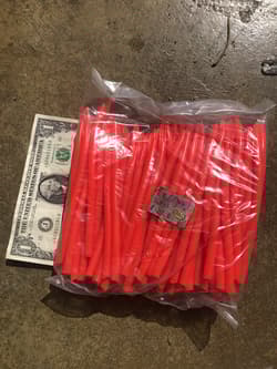 Bulk Pack Surge Tube Lt Red 9/0 Cut Trolling Saltwater Lures Striper Eel Rig #11 - Thumbnail 2