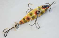 Heddon 1500 DUMMY DOUBLE 1910's Rare Minnow Wood Old Lure Free shipping - Thumbnail 2