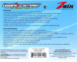 (6) Z-Man 3/8 Oz Crosseyez Chatterbait Fishing Lure Fire Craw CBCE38-07 New - Thumbnail 4