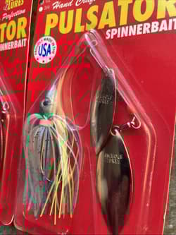 3 Nichols Pulsator Spinnerbait 1/2oz Fishing Lure Willow Citrus Shad S49 - Thumbnail 2