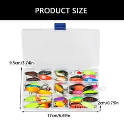 Fishing Accessories Hard Baits Sequined Fishing Spoon Lure Casting Spinner Baits - Thumbnail 8