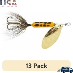 13 Pack Fishing Lure Inline Spinnerbait Pulsating Tail Unique Spinning Action US - Thumbnail 1