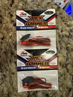 Lot Of 2 Z-Man Evergreen Jack Hammer Chatterbait 1/2 Oz Color #14 NEW Fire Craw - Thumbnail 4