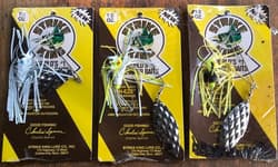 3 Vintage Nos 1/2 Oz Strike King Spinner Baits New Old Stock Diamond Eyes  - Thumbnail 1