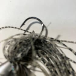 Evergreen D Zone Spinnerbait Double Blade Silver Black Metal Used - Thumbnail 6