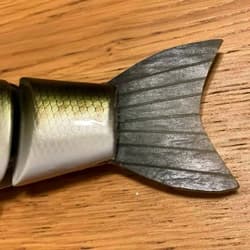 TFOX Big Bait Handmade 26cm Ghost Color Large Swimbait Rare New - Thumbnail 7