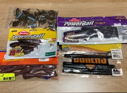 Bass fishing worm 6-piece setBerkley, Reins, Gary Yamamoto, Boares - Thumbnail 1