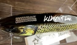 SU × DRT TINY KLASH & KLASH9 Golden Shiner Color Big Swimbait Low Floating Rare - Thumbnail 13