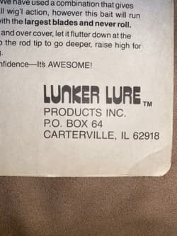 TUFF FIND!Unknown chatterbait,LIVING RUBBER SKIRT!!!spring Bil Lure Discontinued - Thumbnail 11